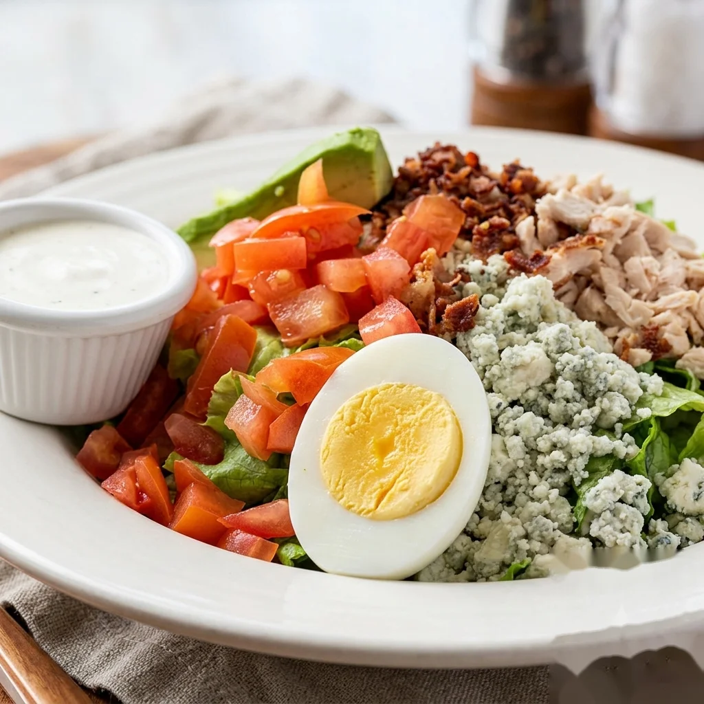 Cobb Salad with turkey, bacon, egg, and avocado
